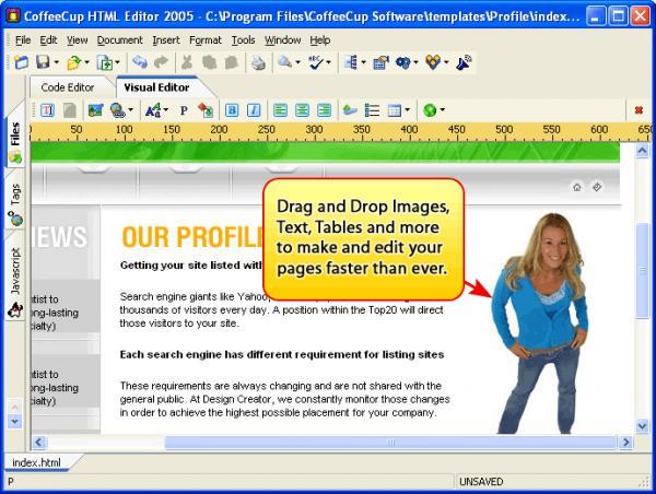 CoffeeCup HTML Editor - Download